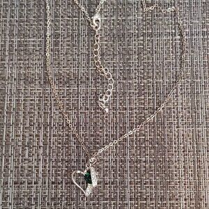 Heart Emerald Stone Wrap Necklace